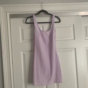 Urban outfitters purple gingham dress never worn